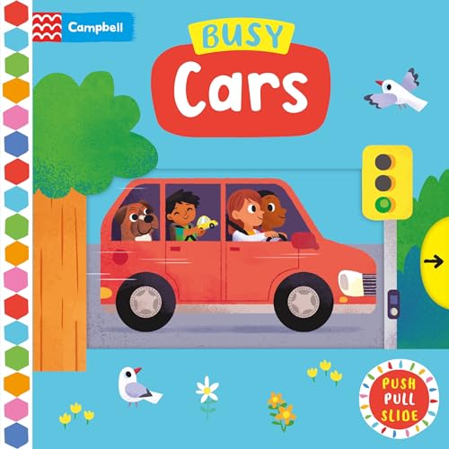 Busy Cars: A Push, Pull, Slide Book (Campbell Busy Books)