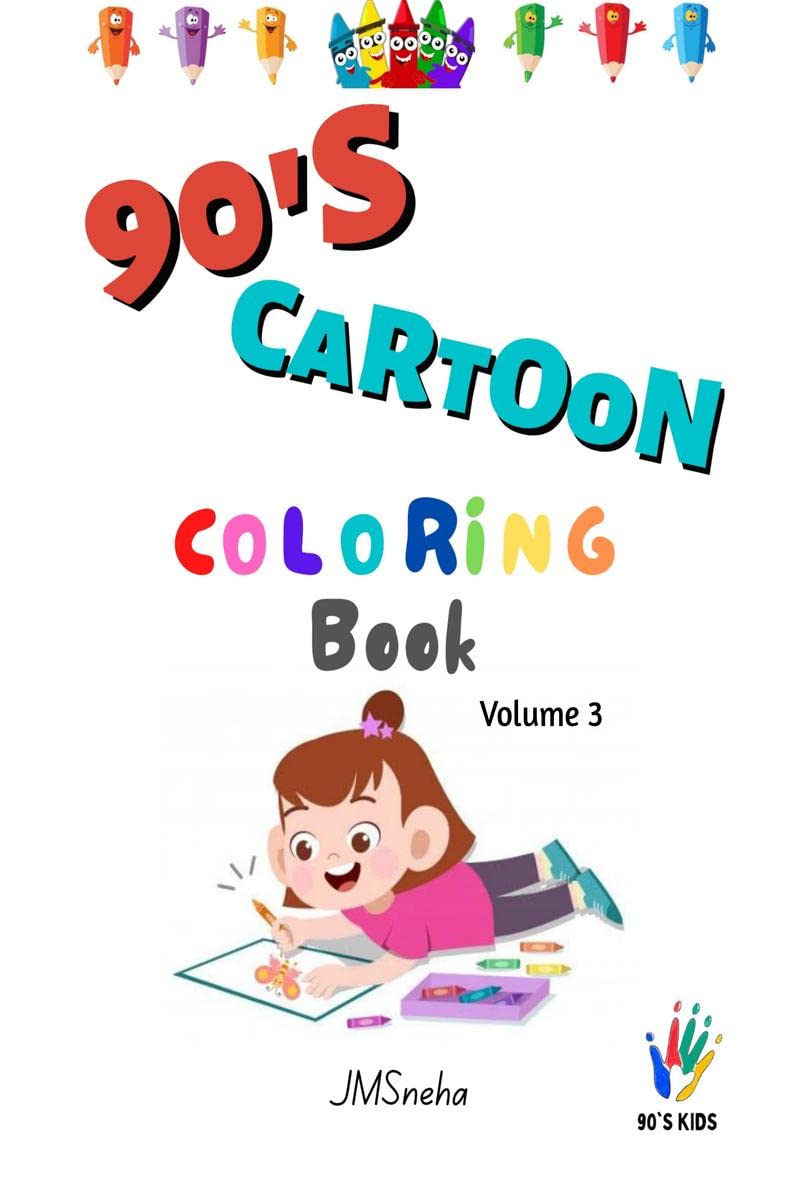 90s Kids: Cartoon coloring book (Volume 3)