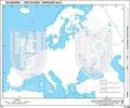 Big Outline Practice Map Of Europe Physical (100 Maps) Indian Book Depot