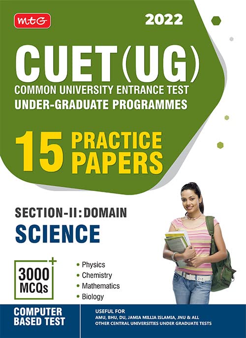 CUET UG Entrance Exam Books 2022  CUET (UG) Common University Entrance Test15 Practice Test Papers ( CUET Sample Paper)  Scie