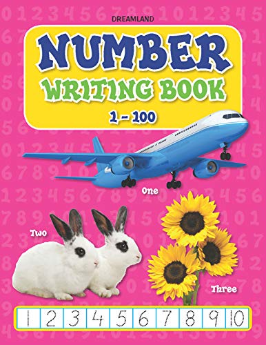 Number Writing Book 1100  Early Learning Activity Book for Kids Ages 38 | Handwriting Practice, Tracing Numbers, Counting Exer