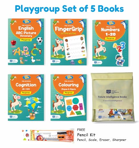 Kinder Series Playgroup Kids Text Books / KidS Activity 3+ Years / Picture Books For Kids (Pattern Writing, Reading, Maths, Gk
