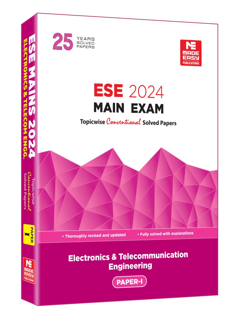 Ese 2024 Mains Examination: Electronics And Telecommunication Engineering Conventional Paper1