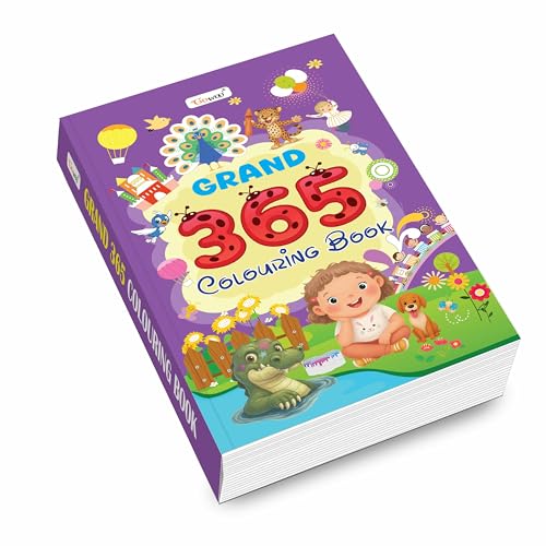 GRAND  365 Colouring Book : Painting and drawing book for kids, creative learning for toddlers, educational colouring book