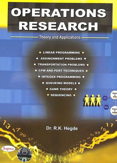OPERATIONS RESEARCH THEORY & APPLICATIONS