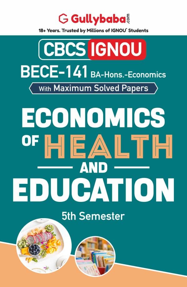 Gullybaba IGNOU BA (Honours) 5th Sem BECE141 Economics of Health and Education in English