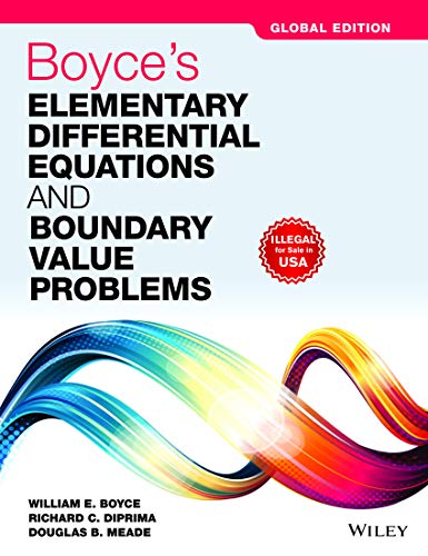 Boyces Elementary Differential Equations and Boundary Value Problems, Global Edition | e