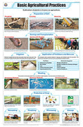 Stg09 | Teachingnest Basic Agricultural Practices Chart (58X90Cm) | English | General Science Charts [Wall Chart] Teachingnest