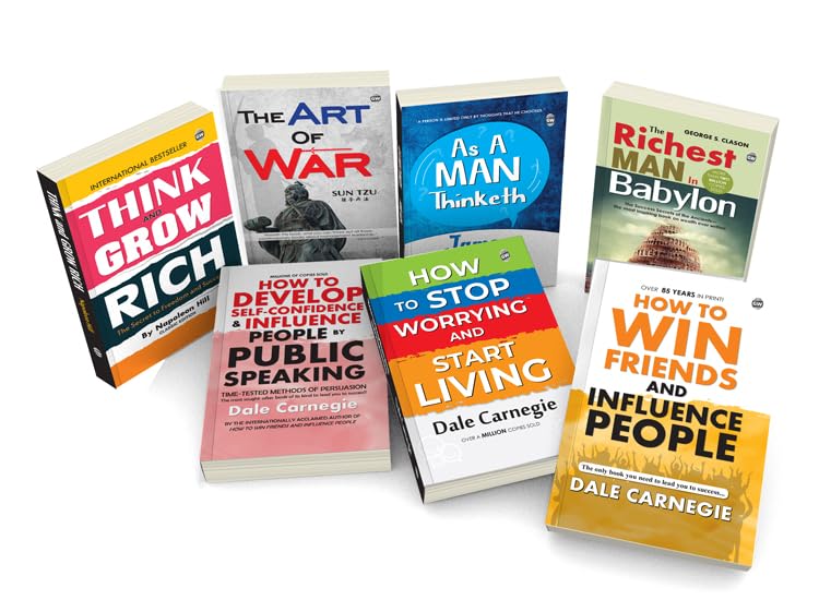 7 Powerful Books for Personal Growth & Financial Success : A Motivational Gift Set  Think & Grow Rich, The Art of War, How to W