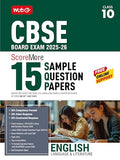 MTG CBSE Class 10 ScoreMore 15 Sample Papers English Language & Literature Book For 20252026 Board Exam | Chapterwise Competen