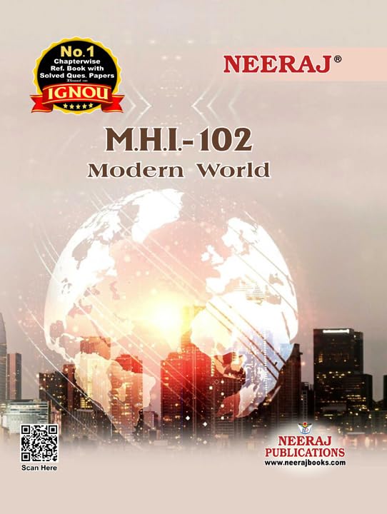 NEERAJ MHI102 Modern World  Chapter Wise Help Book including Many Solved Sample Papers & Important Exam Notes Published by Nee