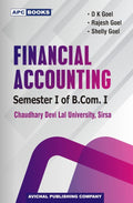 Financial Accounting  Semester Of B.Com.I (C.D.L.U. Sirsa)