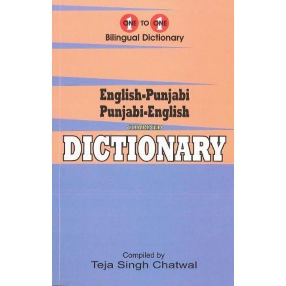 EnglishPunjabi PunjabiEnglish OnetoOne Dictionary. Exa