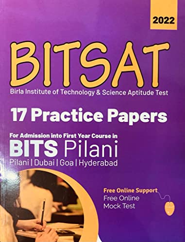 Bitsat 2022 : 17 Practice Papers