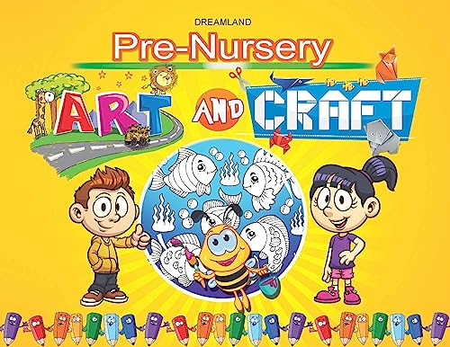 PreNursery Art & Craft Book for Kids Ages 25 Years | Early Learning Activity Book with Colouring, Craft, and Fun Projects for P
