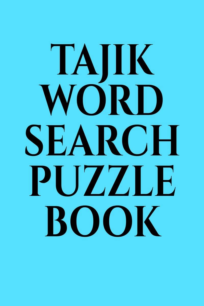Tajik word search puzzle book