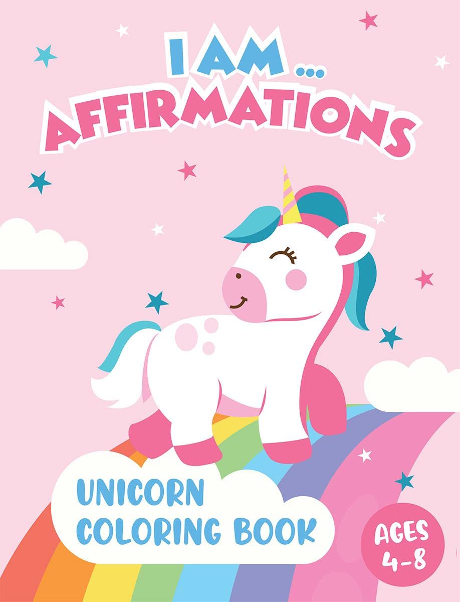 I Am Affirmations Unicorn Coloring Book
