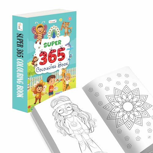 SUPER  365 Colouring Book : creative colouring book, educational book for kids, child development book, Books for skill buildi