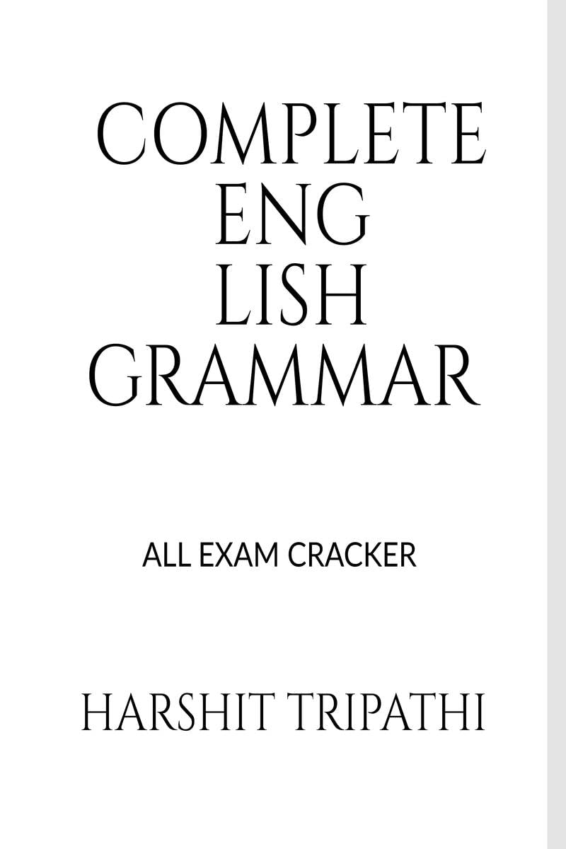 Complete English Grammar: All Exam Cracker Publication