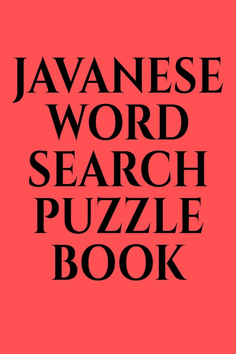 JAVANESE WORD SEARCH PUZZLE BOOK