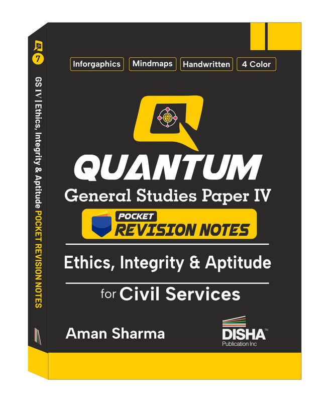 Disha Quantum General Studies Paper Iv Ethics, Integrity & Aptitude Pocket Revision Notes For Civil Services | Upsc & State Psc 
