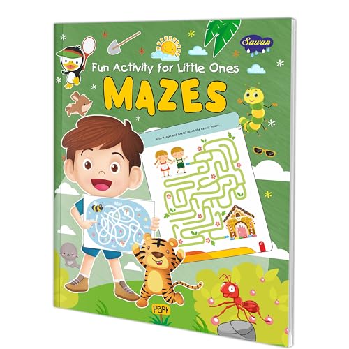 Mazes fun activity book for little ones : Maze activity workbook, Children learning book, Fun activity book for kids, Children m