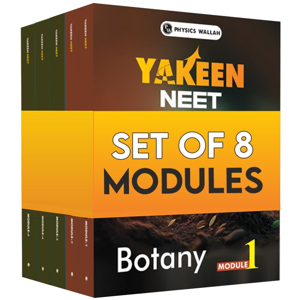 PW Yakeen For NEET Droppers Botany and Zoology Modules with Solutions Combo Set of 8 Books (2025 Edition) [Paperback] PW