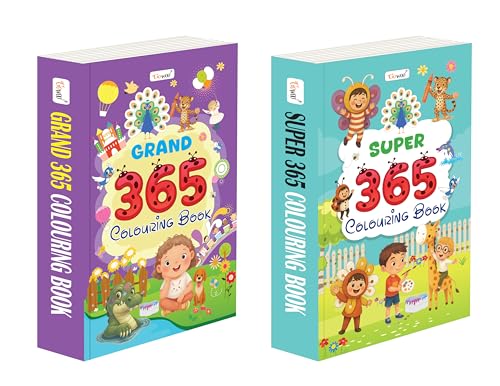 GRAND and SUPER  365 Colouring Book : Learning through colouring combo, Colour recognition book, Preschool education colouring