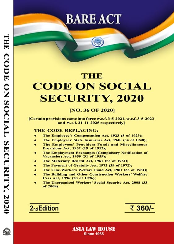 THE CODE ON SOCIAL SECURITY, 2020 [NO. 36 OF 2020]  2nd Edn 26