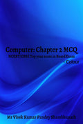 Computer: Chapter 2 Mcq Colour