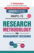 Gullybaba IGNOU MBF 3rd Sem MMPC15 Research Methodology for Management Decisions in English  Latest Edition IGNOU Help Book wi