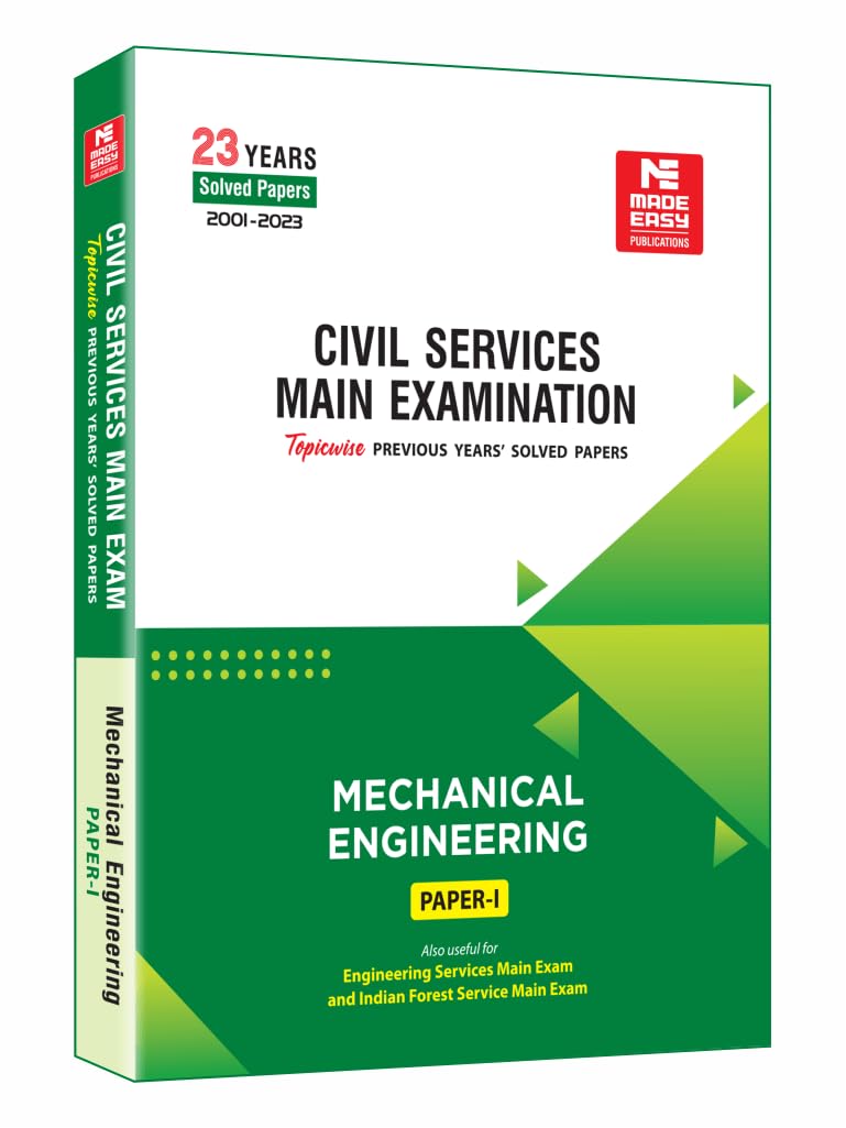 Civil Services (Mains) 2024 Exam : Mechanical Engineering Solved Papers Volume 1