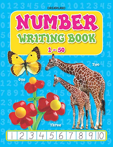 Number Writing Book 150  Early Learning Activity Book for Kids Ages 37 | Handwriting Practice, Tracing Numbers, Counting Exerc