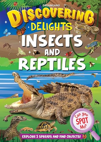 Insects and Reptiles Flap Book for Kids Age 410  Discover Creepy Crawlies, Slithering Creatures, Hidden Pictures, Interactive L
