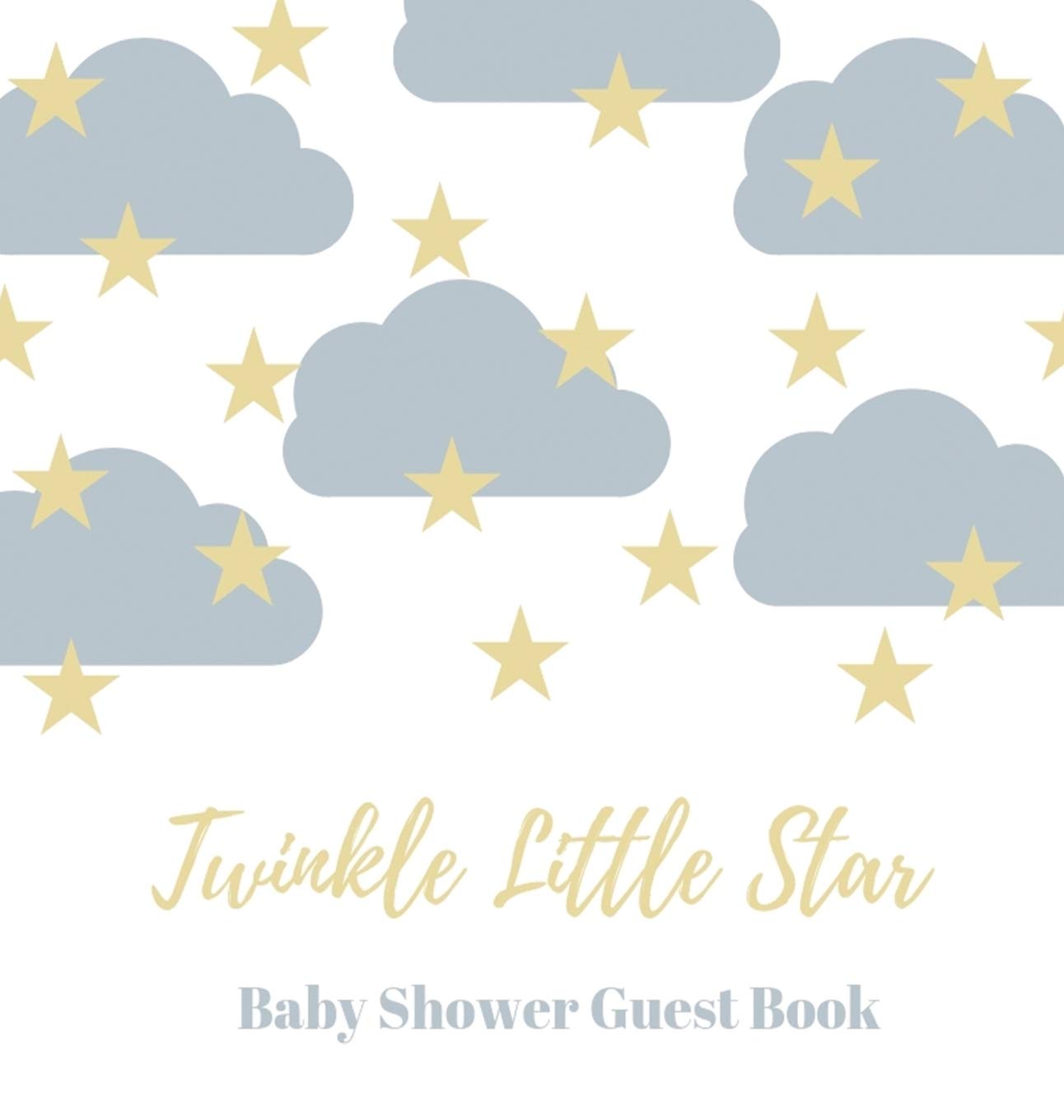 Baby shower guest book (Hardcover): comments book, baby shower party decor, baby naming day guest book, advice for parents sign 