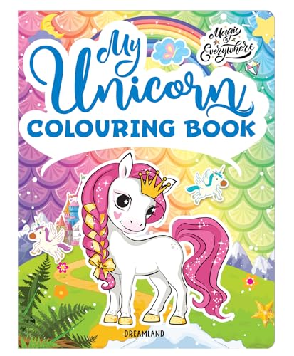 My Unicorn Colouring Book  Fun and Easy Colouring Pages for Children Ages 27 | Cute Unicorn Designs to Improve Creativity, Focu