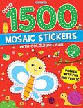 1500 Mosaic Stickers Book 2 with Colouring Fun | Creative Sticker Activity Book for Kids Age 48 Years with 16 Mosaic Patterns, 4