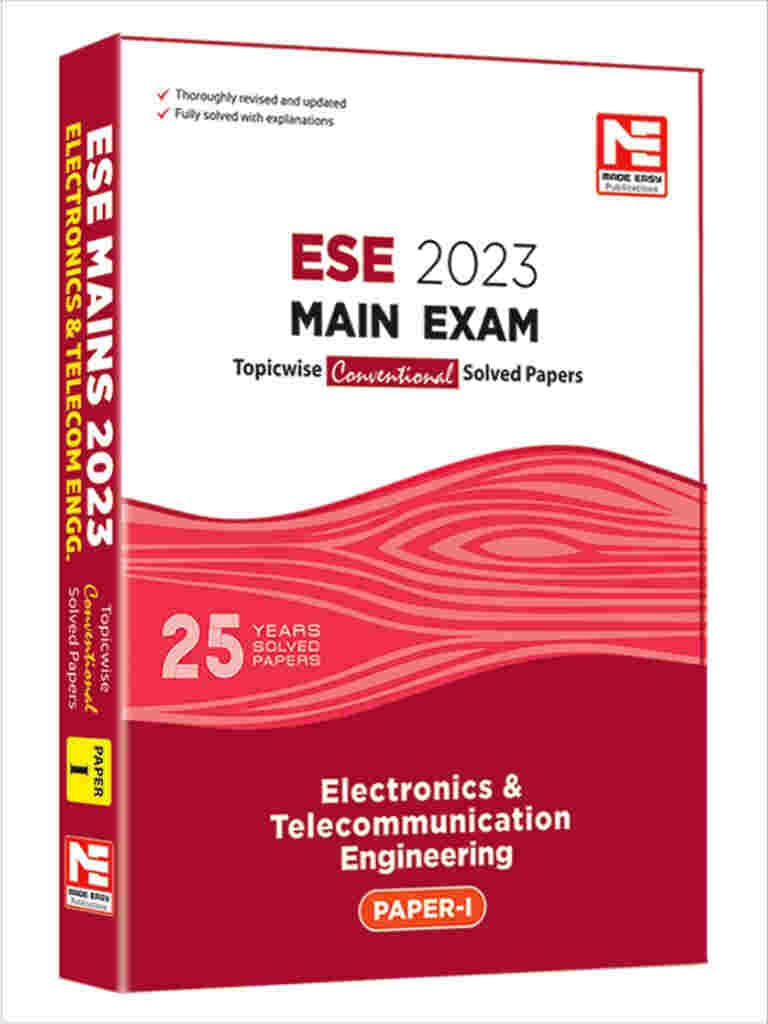 Ese 2023 Mains Examination Electronics And Telecommunication Engineering Conventional Paper I