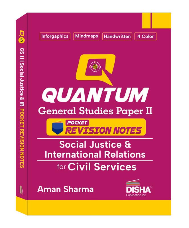 Disha Quantum General Studies Paper Ii Social Justice & International Relations Pocket Revision Notes For Civil Services | Upsc 