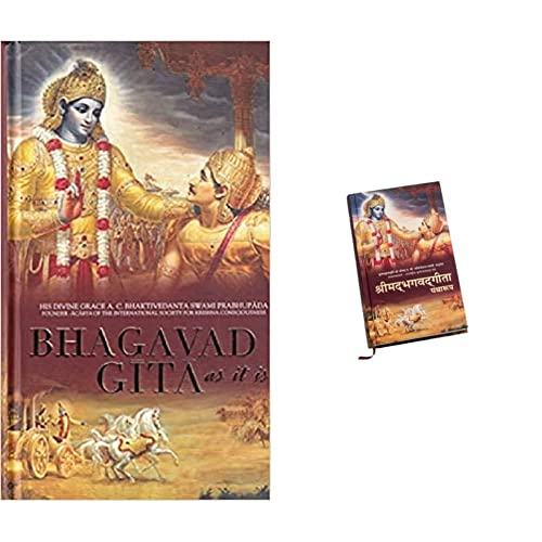 Bhagavad Gita Original in English  Bhagavad Gita as It is Original in English Shrimad Bhagwat Geeta Yatharoop (Set of 2 books
