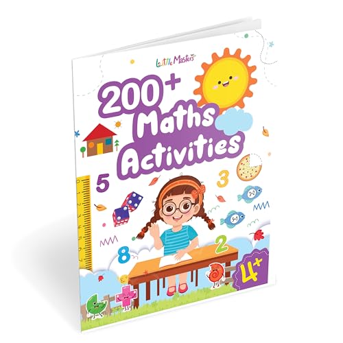 200+ Maths Activity Book  Engaging, Daily Learning, Mindful Activities and Puzzles for Young Learners: Count & Write, Abacus, Ad