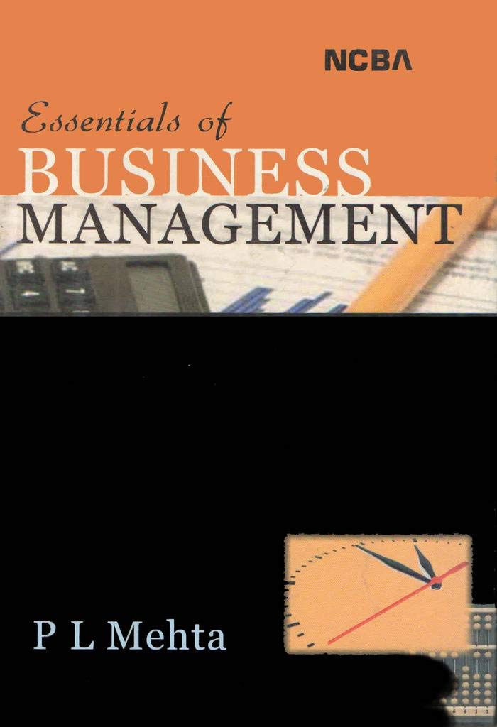 Essentials Of Business Management