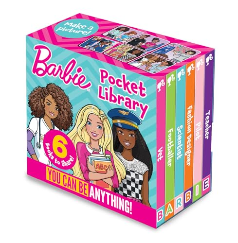 Barbie Pocket Library: You Can Be Anything! A collection of 6 inspiring illustrated board books, perfect for young Barbie fans t