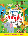 Explore the Jungle Activity Book with Stickers and 3D Models | Engaging Activity Book for Kids with Puzzles, Stickers & 3D PopO