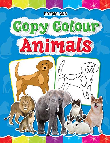 Animal Colouring Book for Kids Age 35 Years | Copy Colour: Animals | Fun Preschool Activity to Learn Colours & Animal Names | La