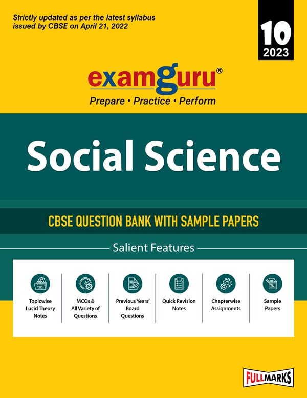 Examguru Cbse Class 10 Social Science Chapterwise & Topicwise Question Bank Book For 202223 Exam (Includes Mcqs, Previous Year 