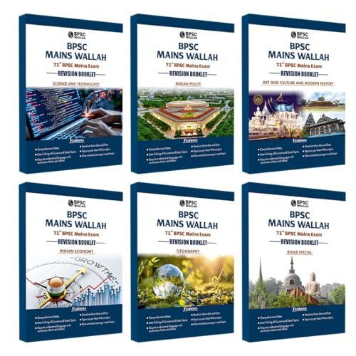 PWONLYIAS BPSC Prelims Wallah 6 Revision Booklets For 71th BPSC Mains Exam 2025 Latest Edition