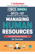 Gullybaba IGNOU BAHDH 5th Sem BPCS187 Managing Human Resources in English  Latest Edition IGNOU Help Book with Solved Previous