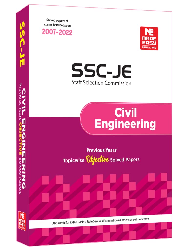 SSC : JE Civil Engineering (2023) Previous Year Objective Solved Papers 1