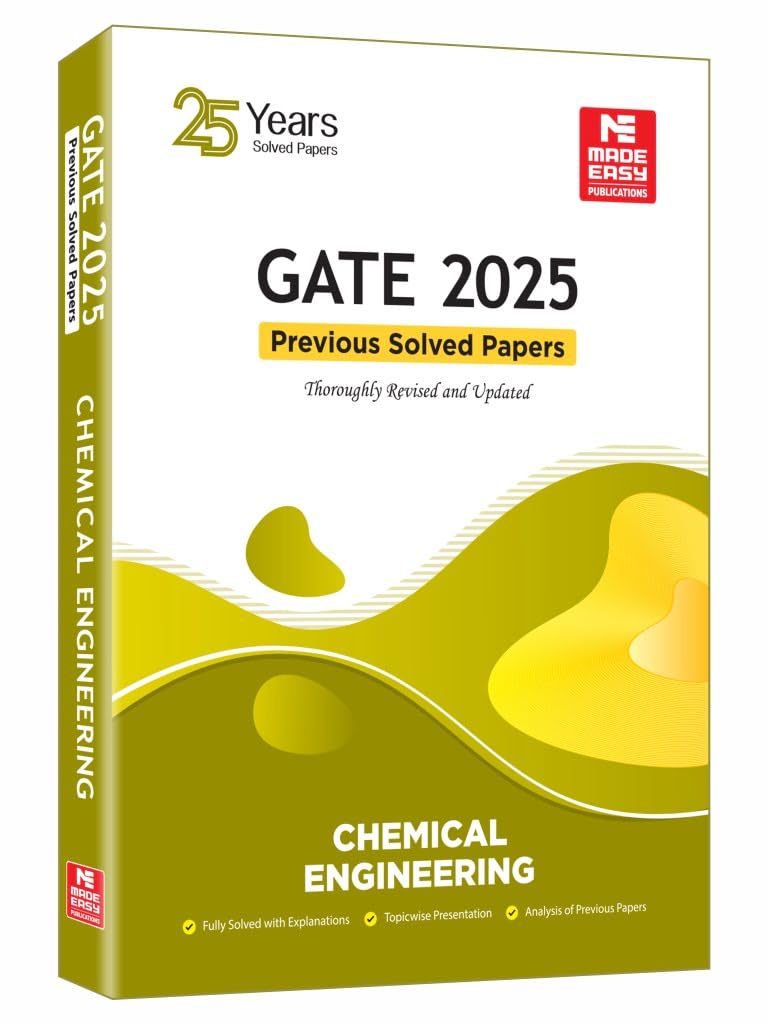 Gate2025: Chemical Engineering Previous Year Solved Papers